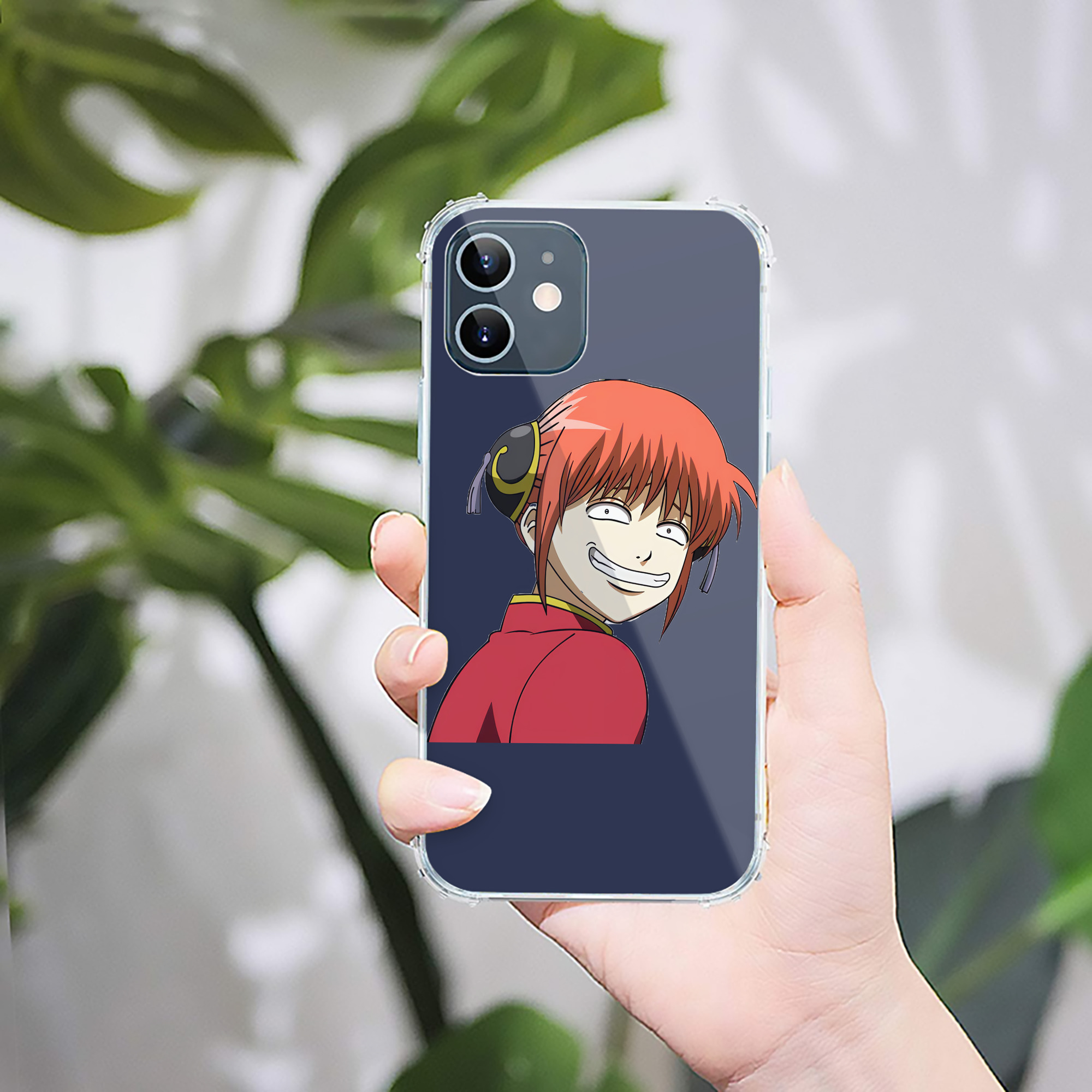 （画像用） ぎんたま 坂田銀時（さかたぎんとき） 神楽 志村新八（しむら しんぱち） GINTAMA Sakata Gintoki Kagura Shimura Shinpachi 【iPhone 12シリーズ対応】透明スマホケース（クリアソフトケース）